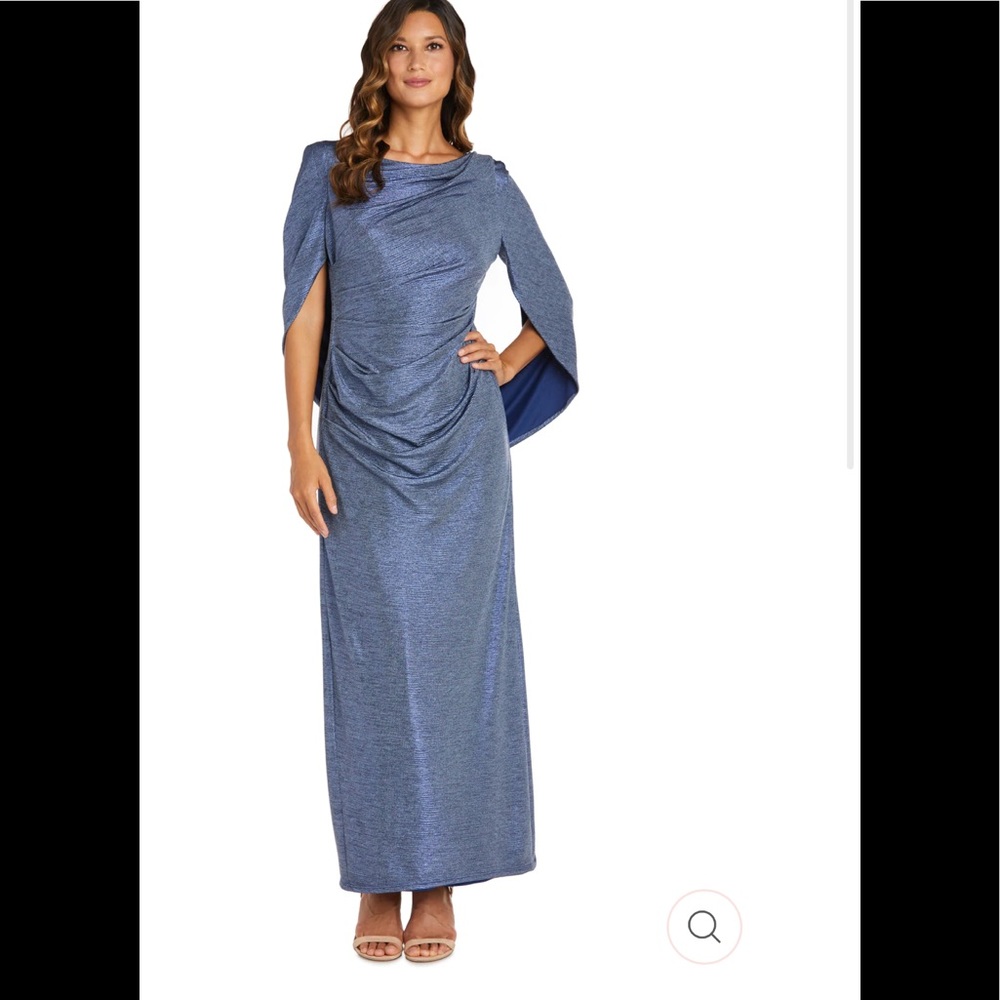 R & M Richards Elegant Navy Wedding Gown